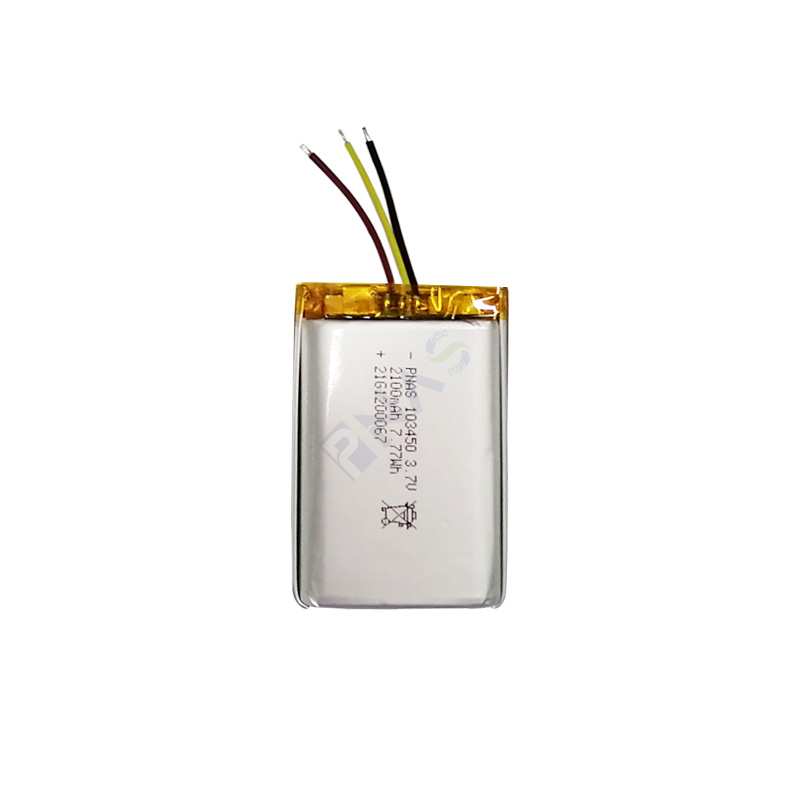 PNAS103450 3.7V 2100mAh頭燈 發熱手套鋰電池